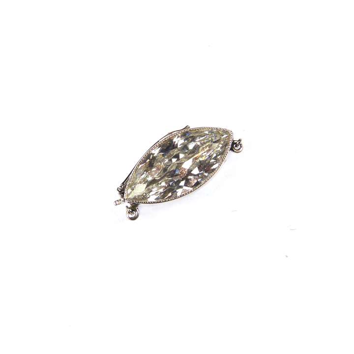 Marquise diamond clasp with fittings for a single row